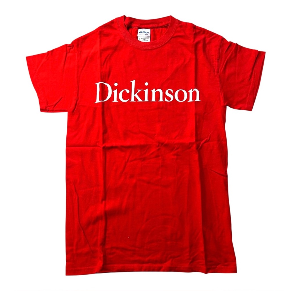 Dickerson College T-Shirt Tee Small Red Devils Gildan Heavy 100% Cotton